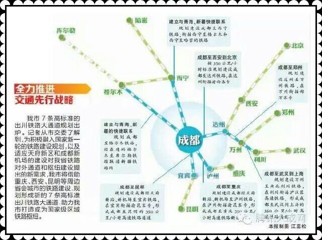 成都打造国家级区域铁路枢纽-规划建7条出川铁路_成都铁路学校招生